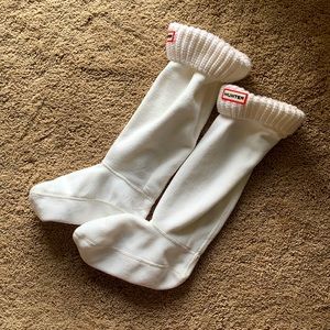 White Hunter Tall Boot Socks